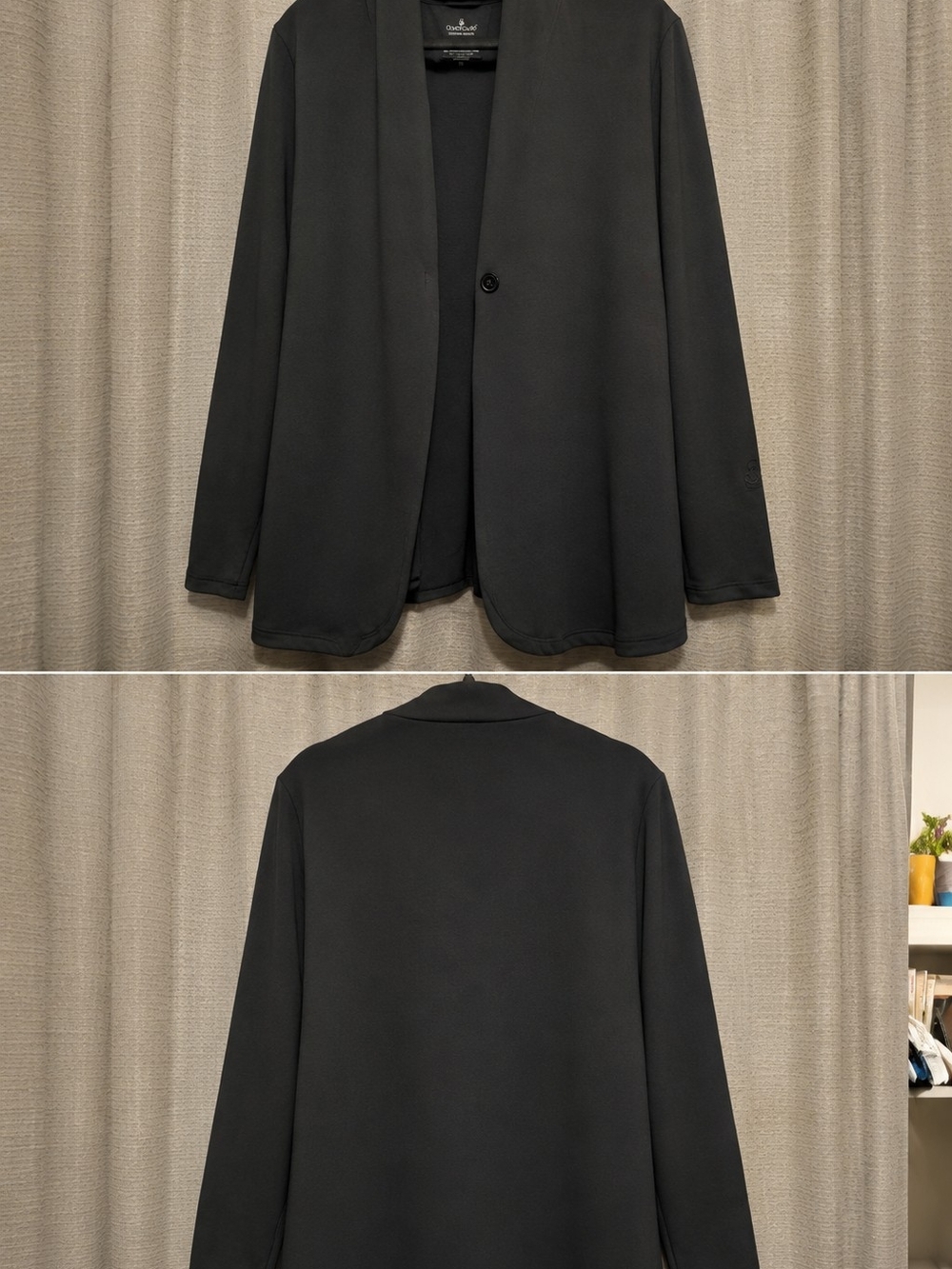Cuddl Duds Black Single-Button Women's Blazer Jacket
